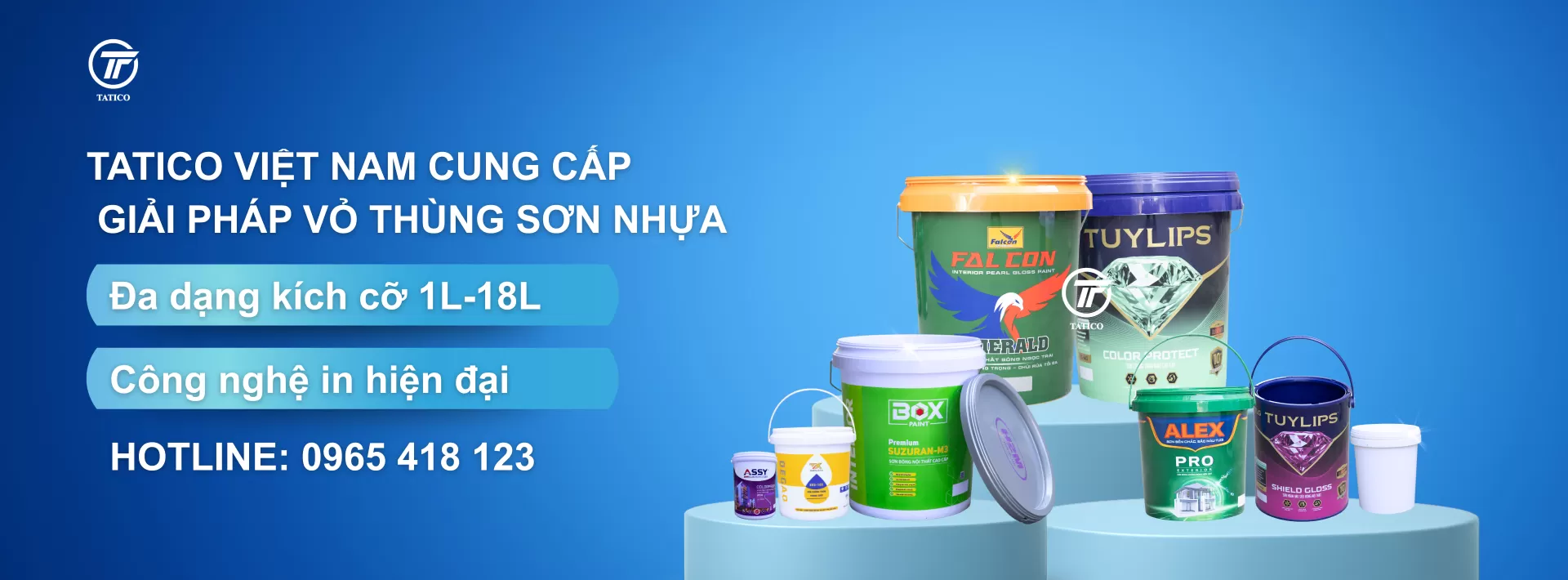 Tatico - đơn vị sản xuất vỏ thùng sơn nhựa, vỏ thùng sơn Tatico cao cấp
