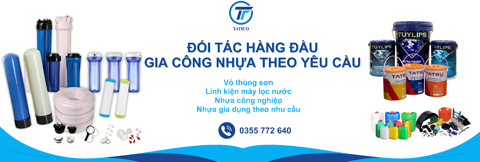 Tatico l&agrave; đối t&aacute;c h&agrave;ng đầu trong gia c&ocirc;ng l&otilde;i lọc nước, linh kiện lọc nước