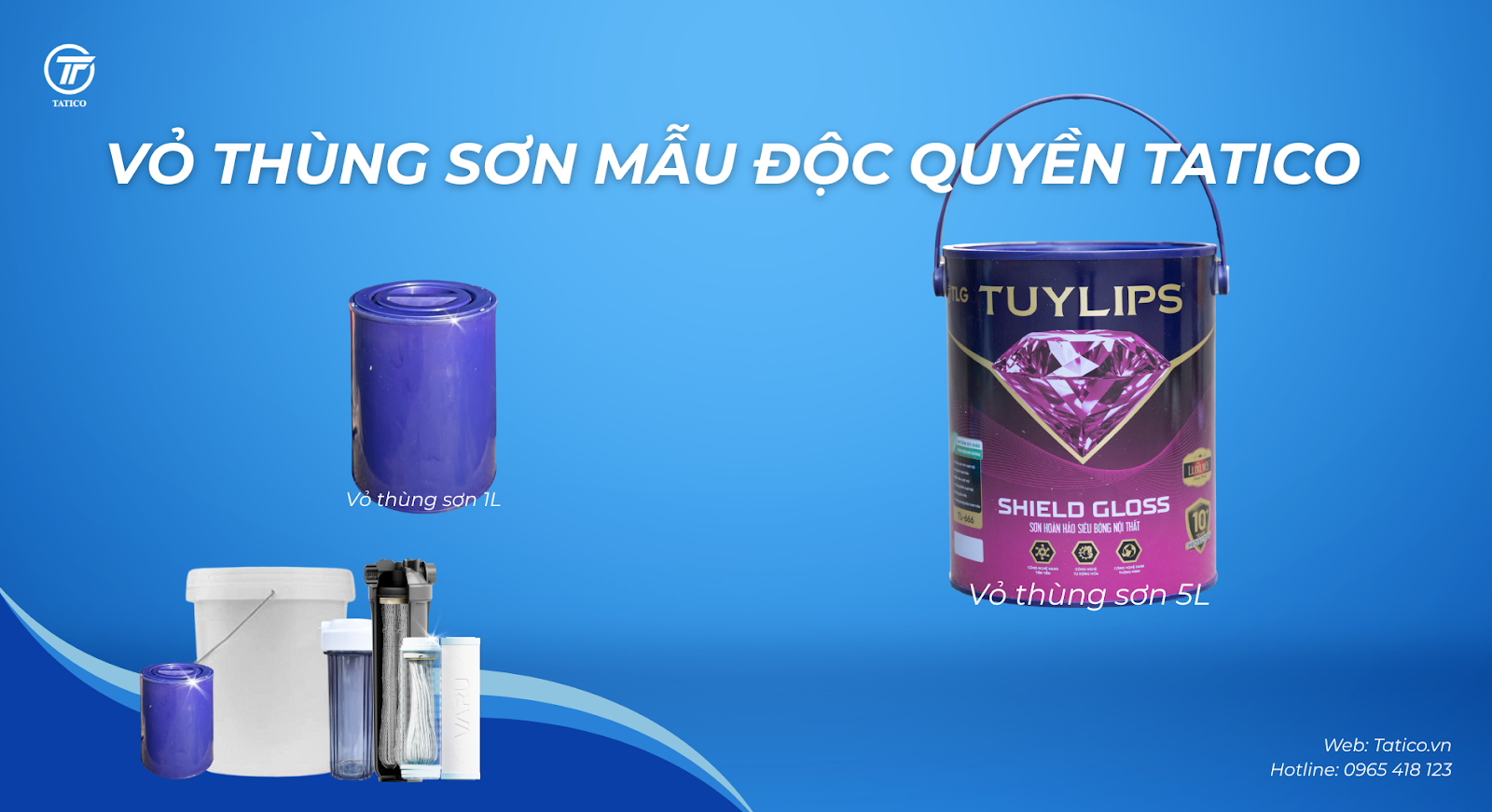 Vỏ thùng sơn nhựa mẫu độc quyền Tatico