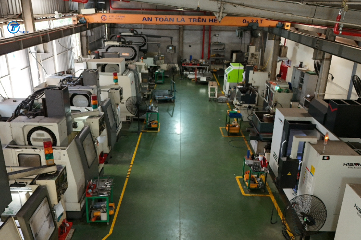 Xưởng cơ khí sản xuất khuôn mẫu của Tatico